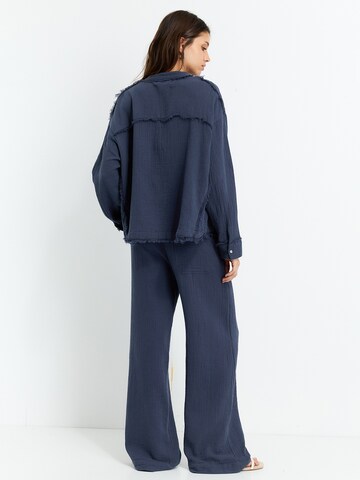 Pull&Bear Bluse in Blau