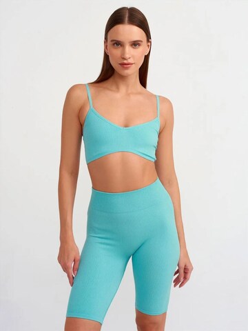 Dilvin Bustier Blouse 'Blusen' in Blauw
