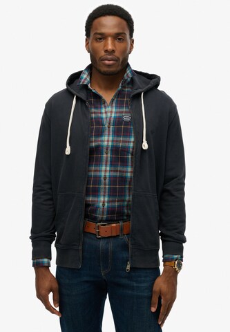 Veste de survêtement 'Essential' Superdry en bleu : devant
