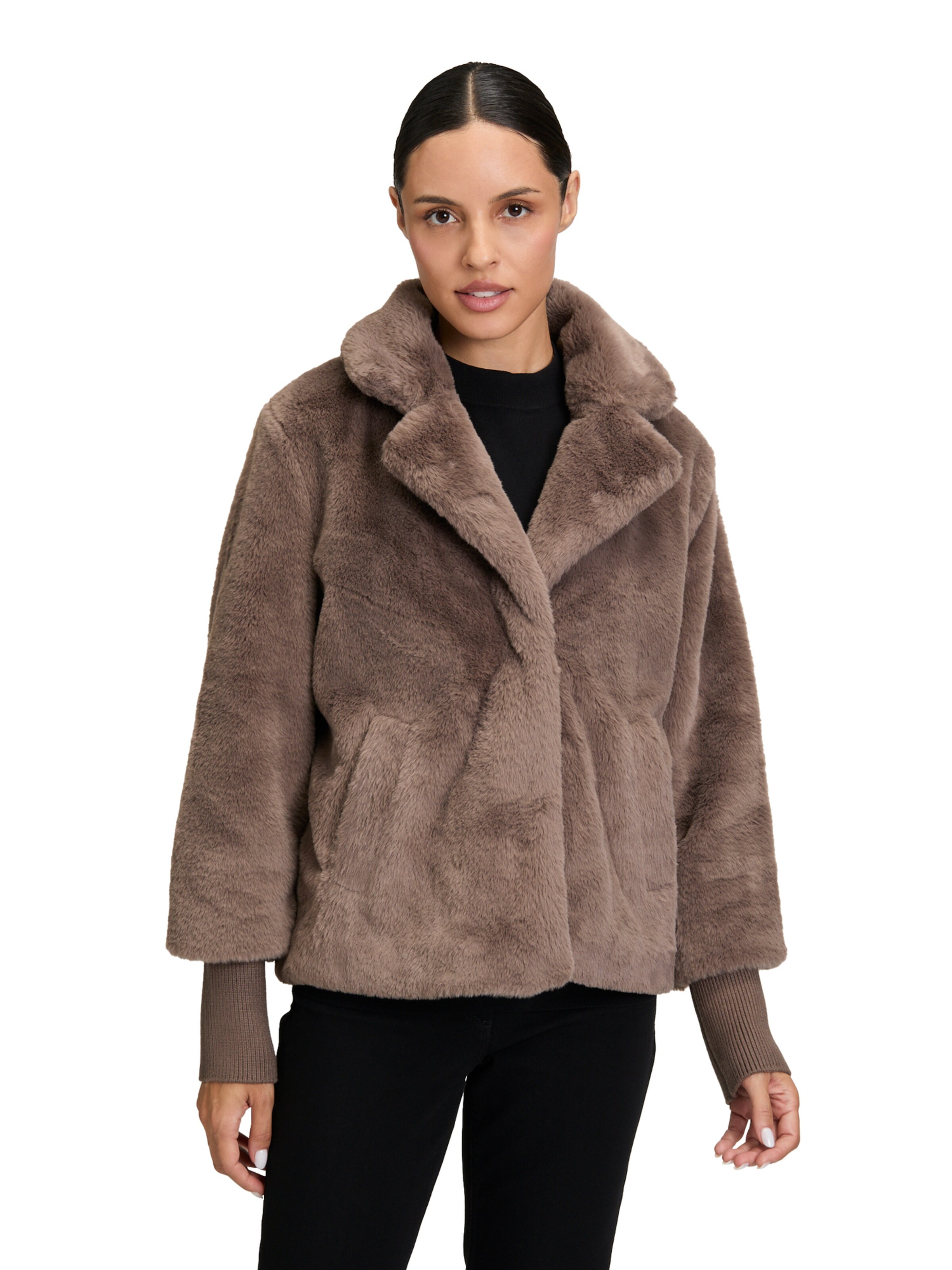 Veste mi-saison Betty Barclay en marron : devant