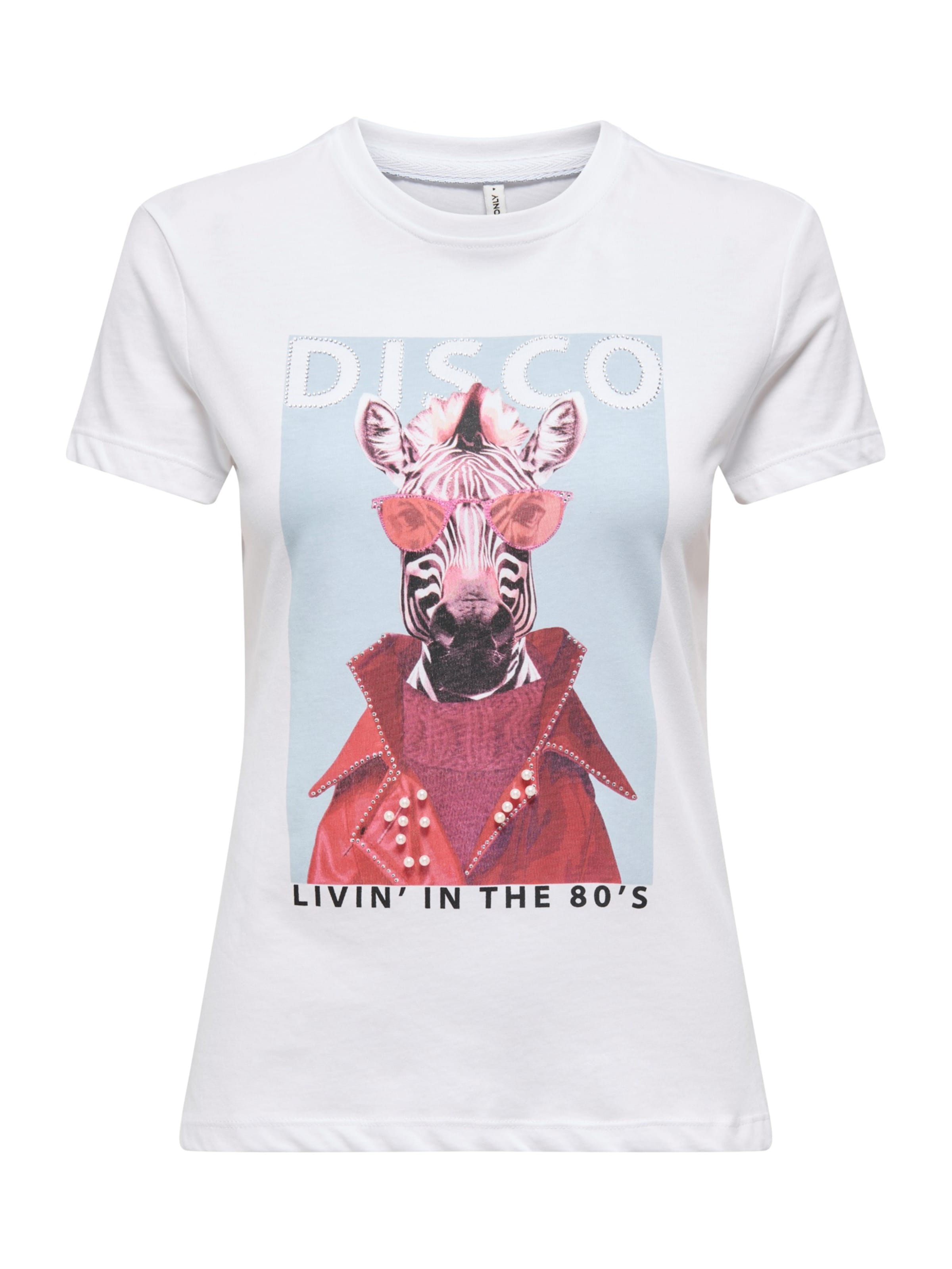 ONLY Shirt 'ONLVIBE' in Wit: voorkant