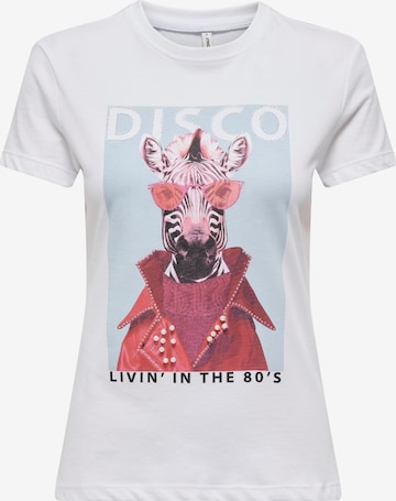 ONLY Paita 'ONLVIBE' värissä valkoinen: etupuoli