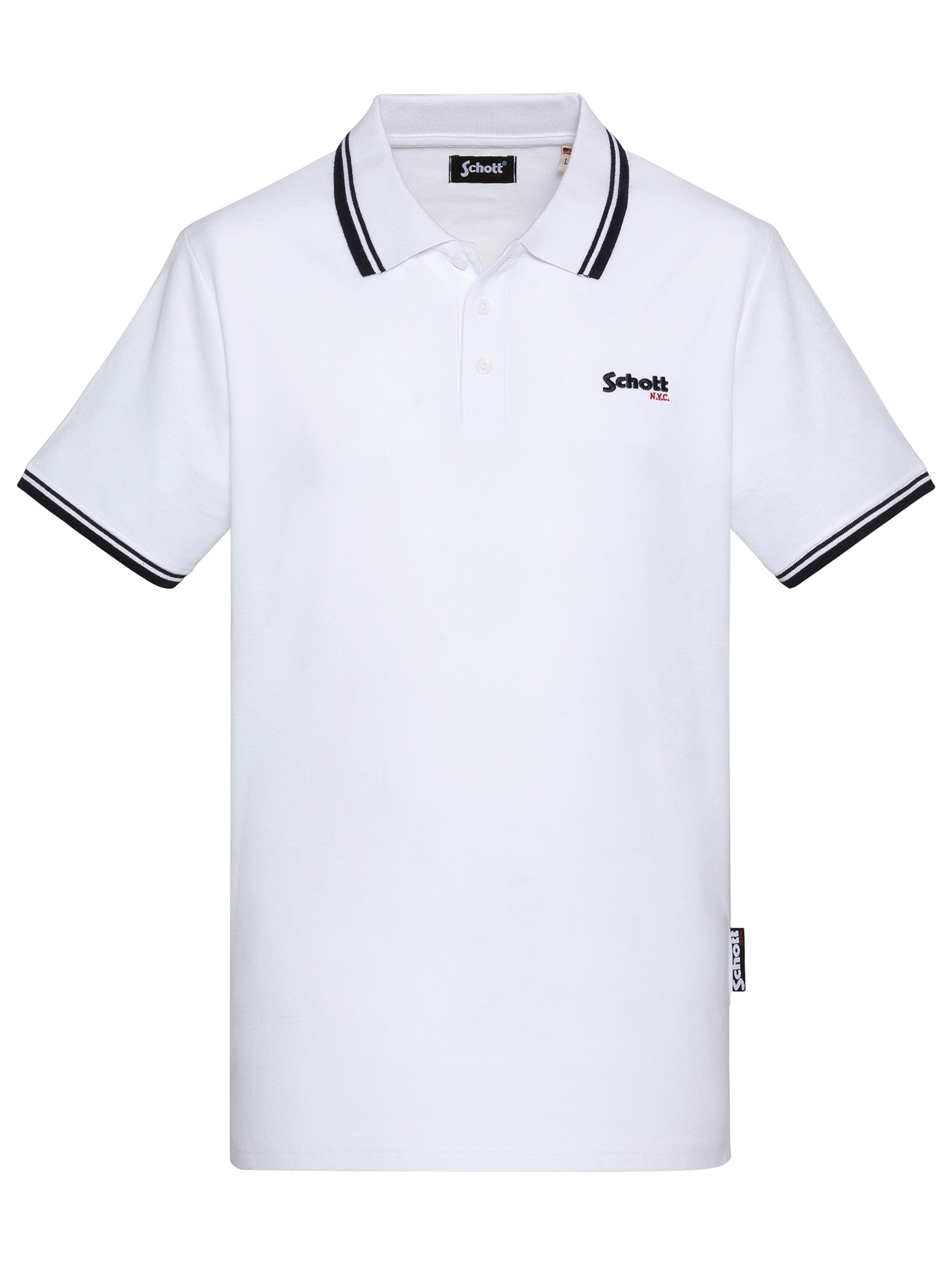 Schott NYC Shirt‌‌‌‌ in Weiß: Vorderseite