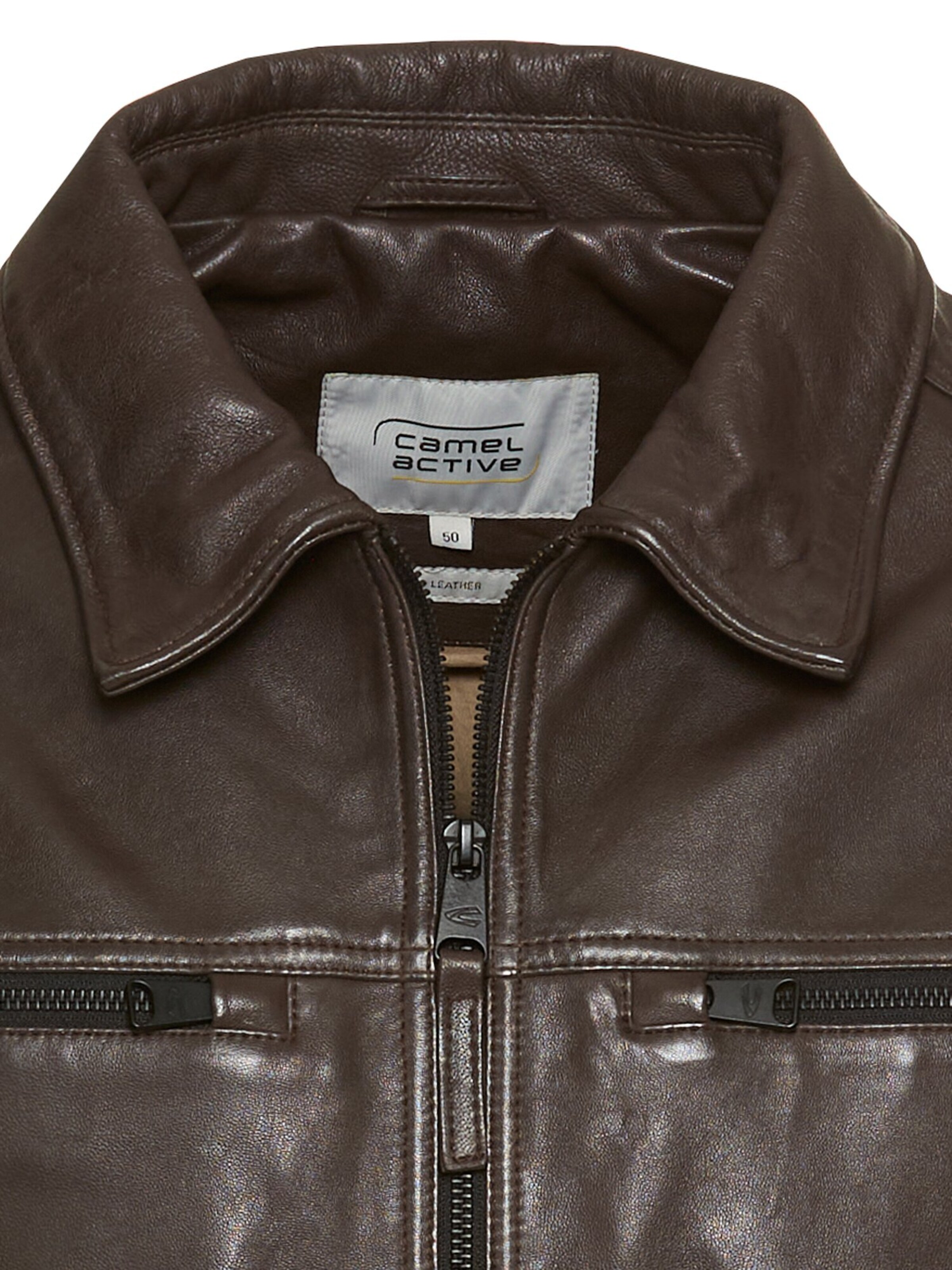 CAMEL ACTIVE Lederjacke in Braun