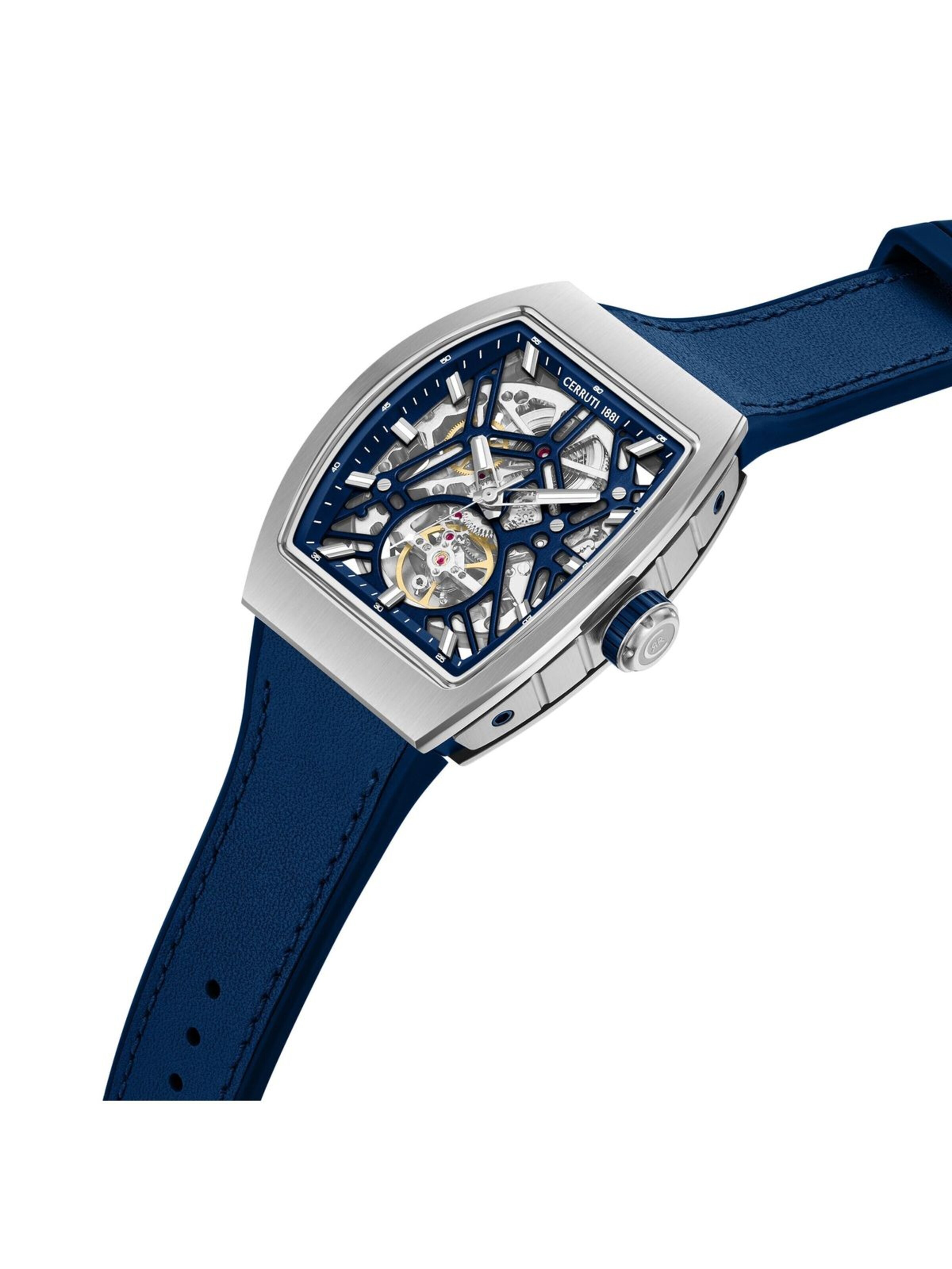 Montre à affichage analogique 'Calliano' CERRUTI 1881 en bleu