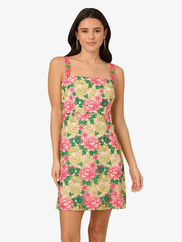 Adrianna Papell Sheath Dress in Green: front
