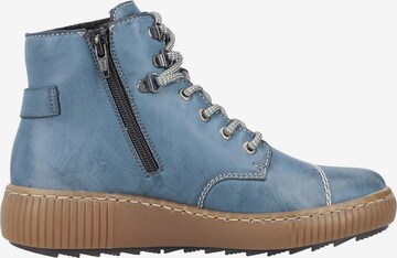 Rieker - Botines con cordones en azul