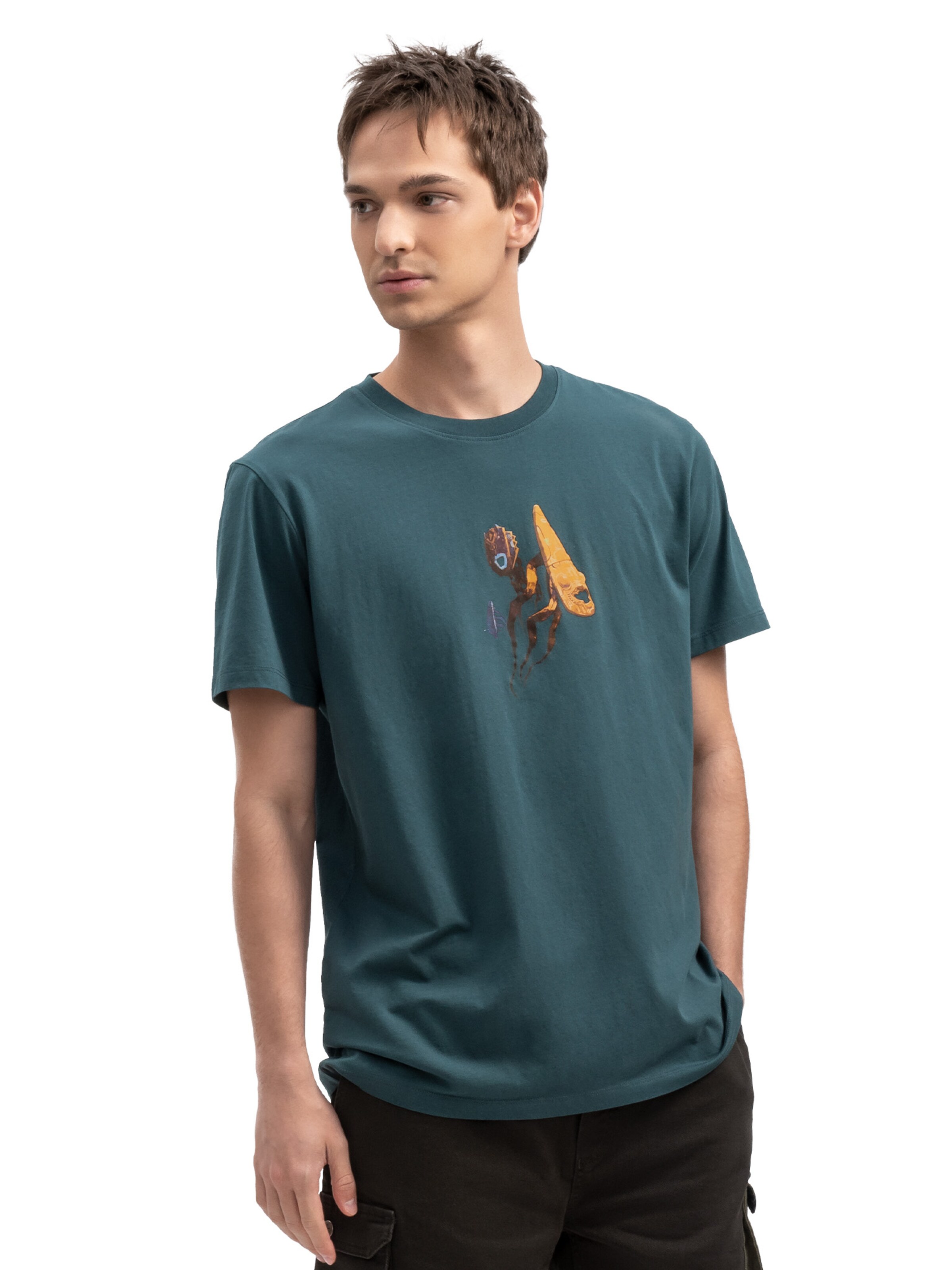 Kaft T-Shirt 'Vertien' in Blau: Vorderseite