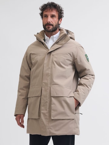 Portland Outerwear Company Overgangsparka i brun: forside