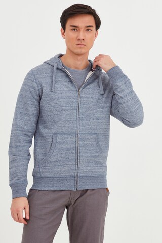 BLEND Zip-Up Hoodie 'VELNO' in Blue: front