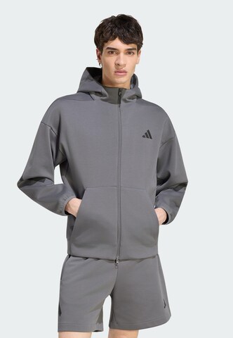 Giacca di felpa sportiva 'Z.N.E.' di ADIDAS SPORTSWEAR in grigio: frontale