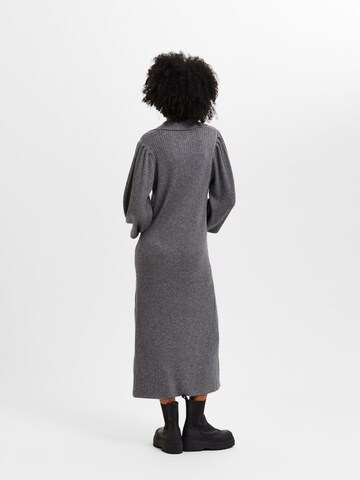 SELECTED FEMME Knitted dress in Grey