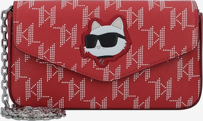 Karl Lagerfeld Clutch 'Ikonik 2.0' in rot / dunkelrot / schwarz / weiß, Produktansicht