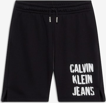 Calvin Klein Jeans - Loosefit Calças em preto: frente