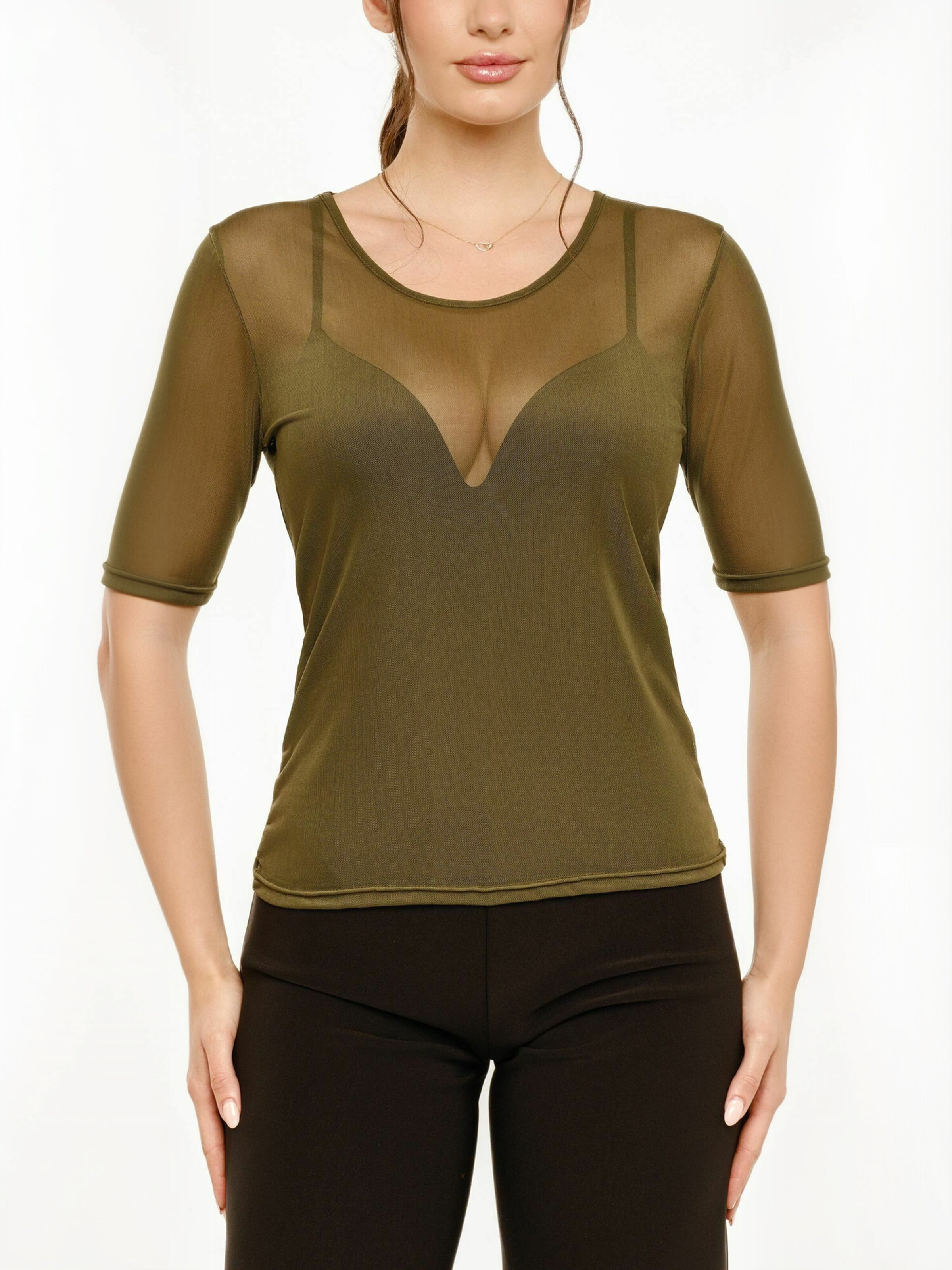 Top ' MESH ' di Liberte Essentiel in verde