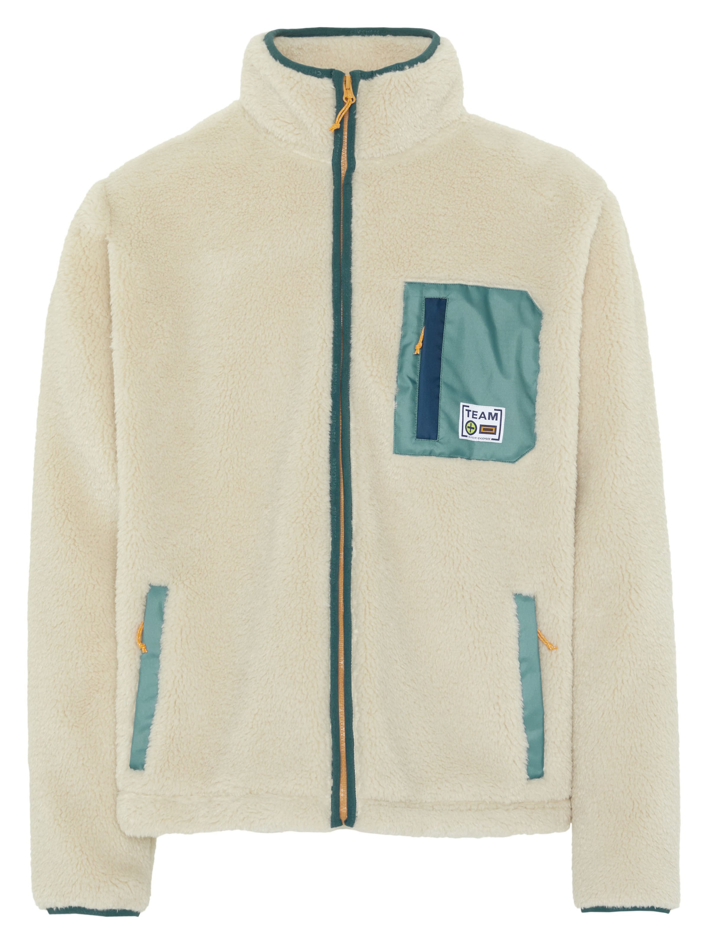 CHIEMSEE Between-Season Jacket ' aus Sherpa-Fleece ' in Beige: front