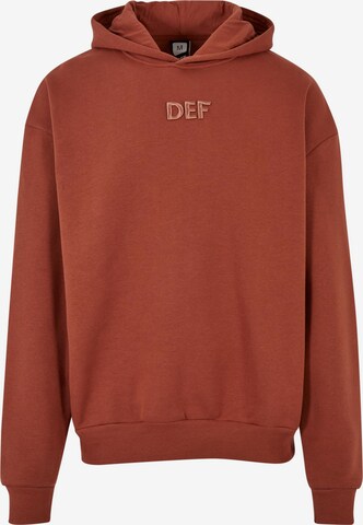 DEF Sweatshirt in Braun: predná strana