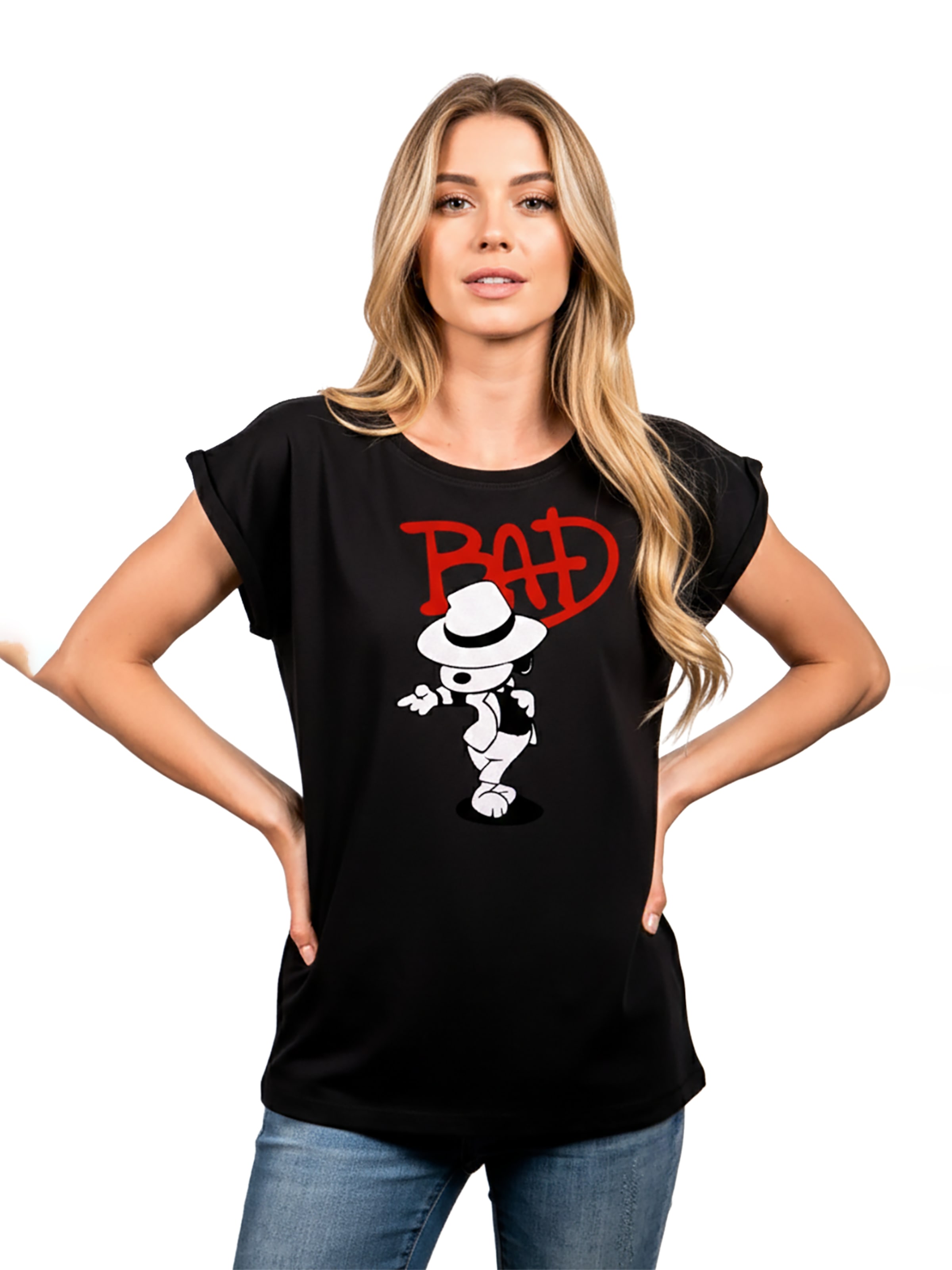 MAKAYA Shirt 'Bad Dog' in Black: front