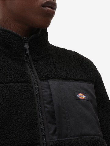 DICKIES Fleecejacke 'Red Chute' in Schwarz