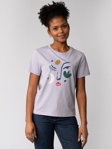 Watapparel T-Shirt 'Love And Flex' in Lila: Vorderseite