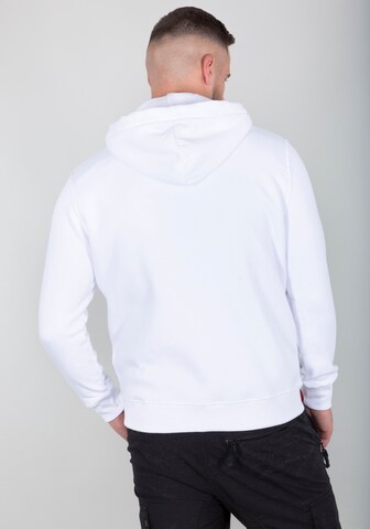 ALPHA INDUSTRIES Sweat jacket in White