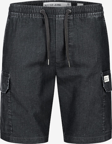 INDICODE JEANS Regular Cargobroek 'INCorry' in Grijs: voorkant