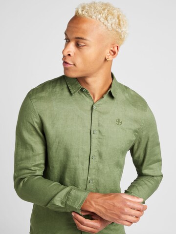 Coupe regular Chemise 'LUIS' Key Largo en vert