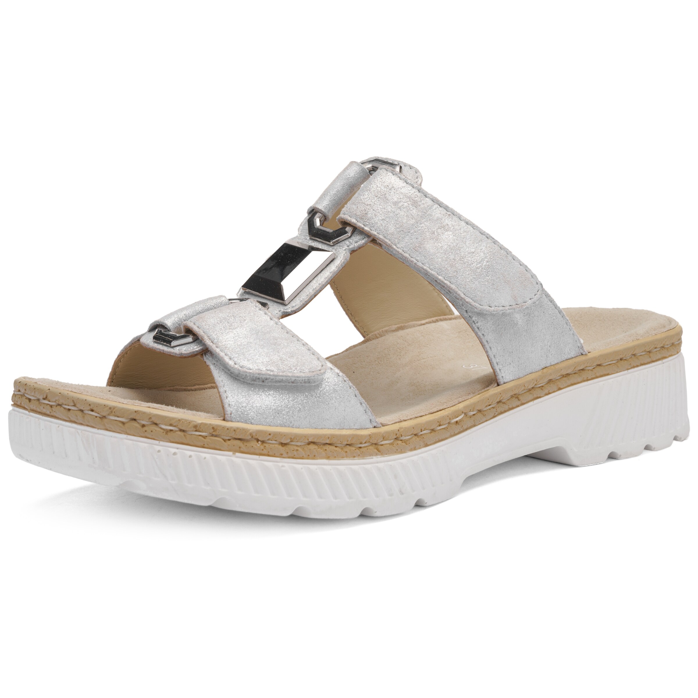 ARA Pantolette in Grau: Vorderseite