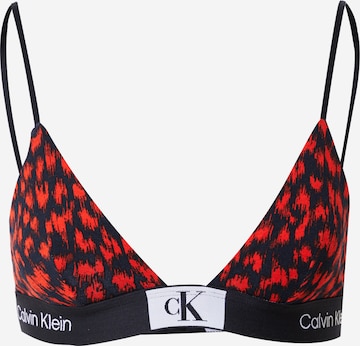 Calvin Klein UnderwearTrokutasti Grudnjak - crna boja: prednji dio