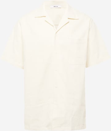 ABOUT YOU Regular fit Button Up Shirt 'Arian' in White: front