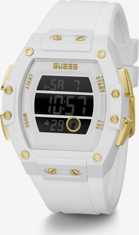 GUESS Digitaal horloge ' PHOENIX ' in Wit: voorkant