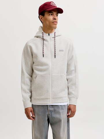 Giacca di felpa di JACK & JONES in grigio: frontale