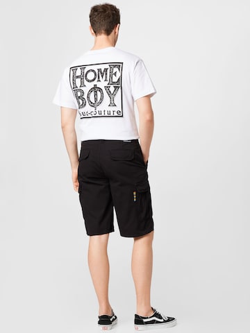 HOMEBOY Loose fit Cargo Pants 'x-tra CLAN GARGO SHORTS' in Black