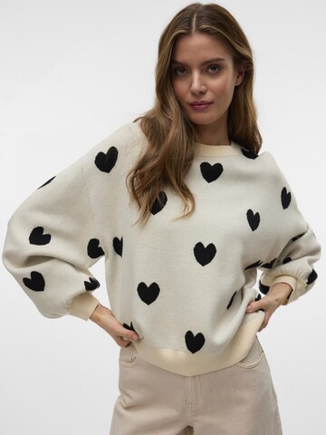 VERO MODA Trui 'VMNew Someone' in Beige