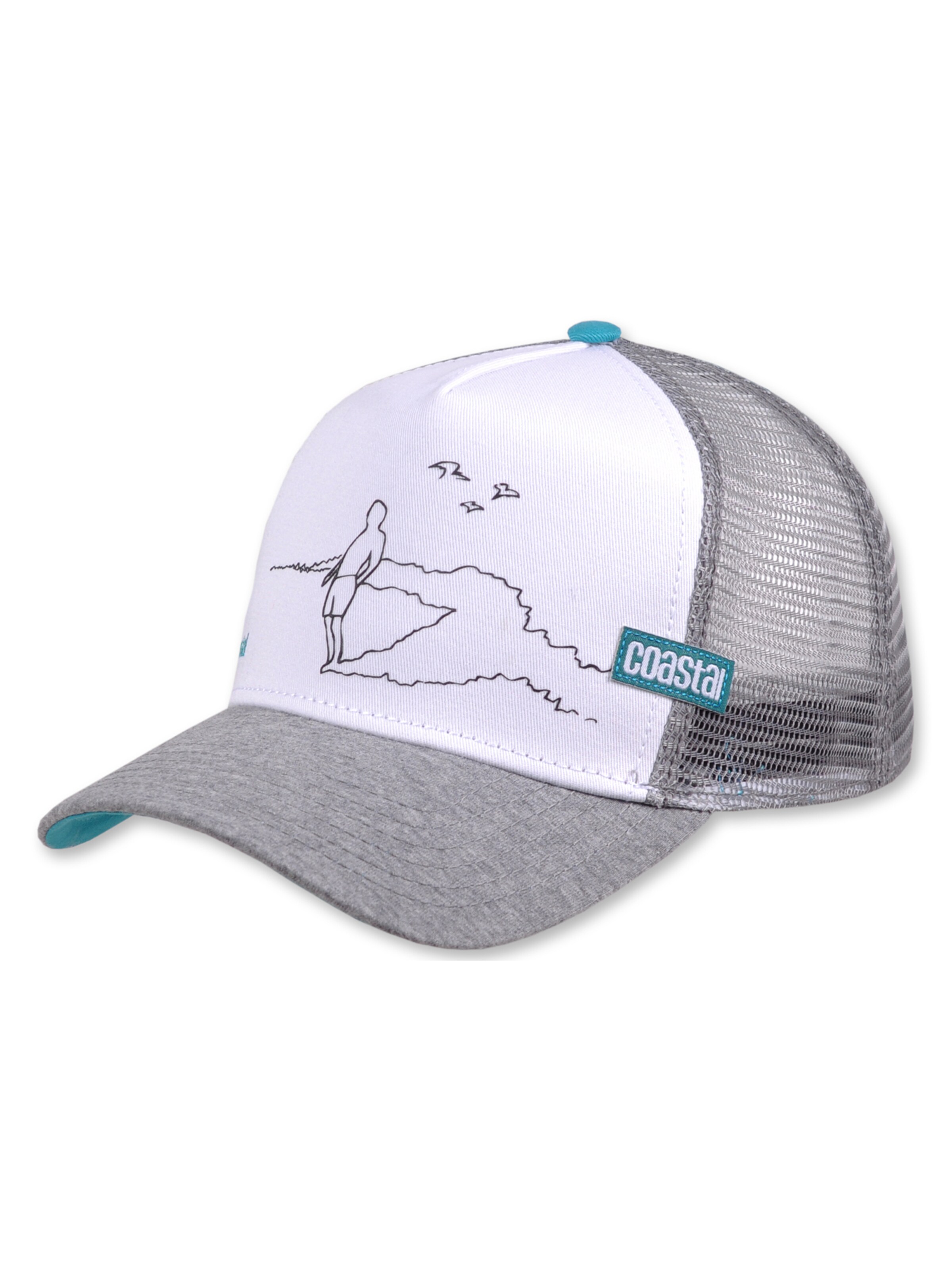 Casquette 'HFT Rider' Coastal en blanc : devant