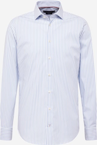 Tommy Hilfiger Tailored - Ajuste estrecho Camisa 'CLASSIC' en azul: frente