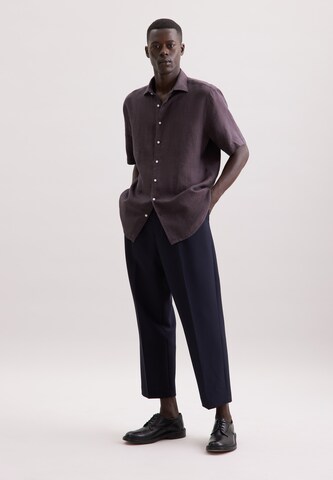 Coupe regular Chemise business SEIDENSTICKER en marron