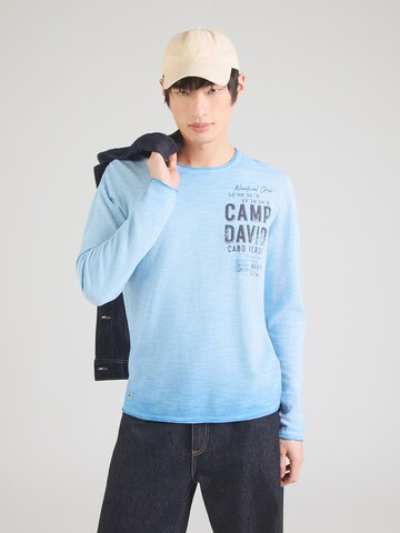 CAMP DAVID Sweater in Blue: front