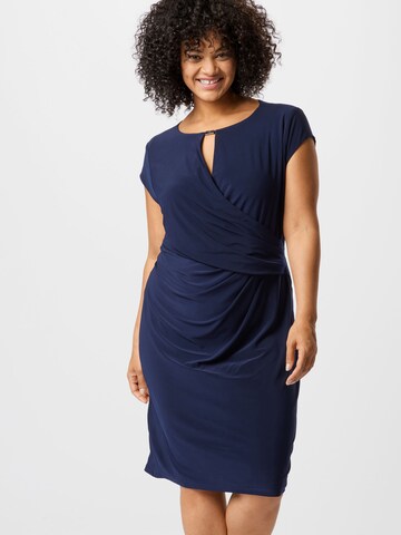 Lauren Ralph Lauren Kleid in Blauw: voorkant