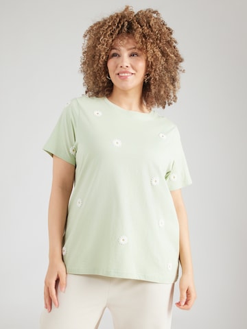 ONLY Carmakoma - Camiseta 'CARMALLE' en verde: frente