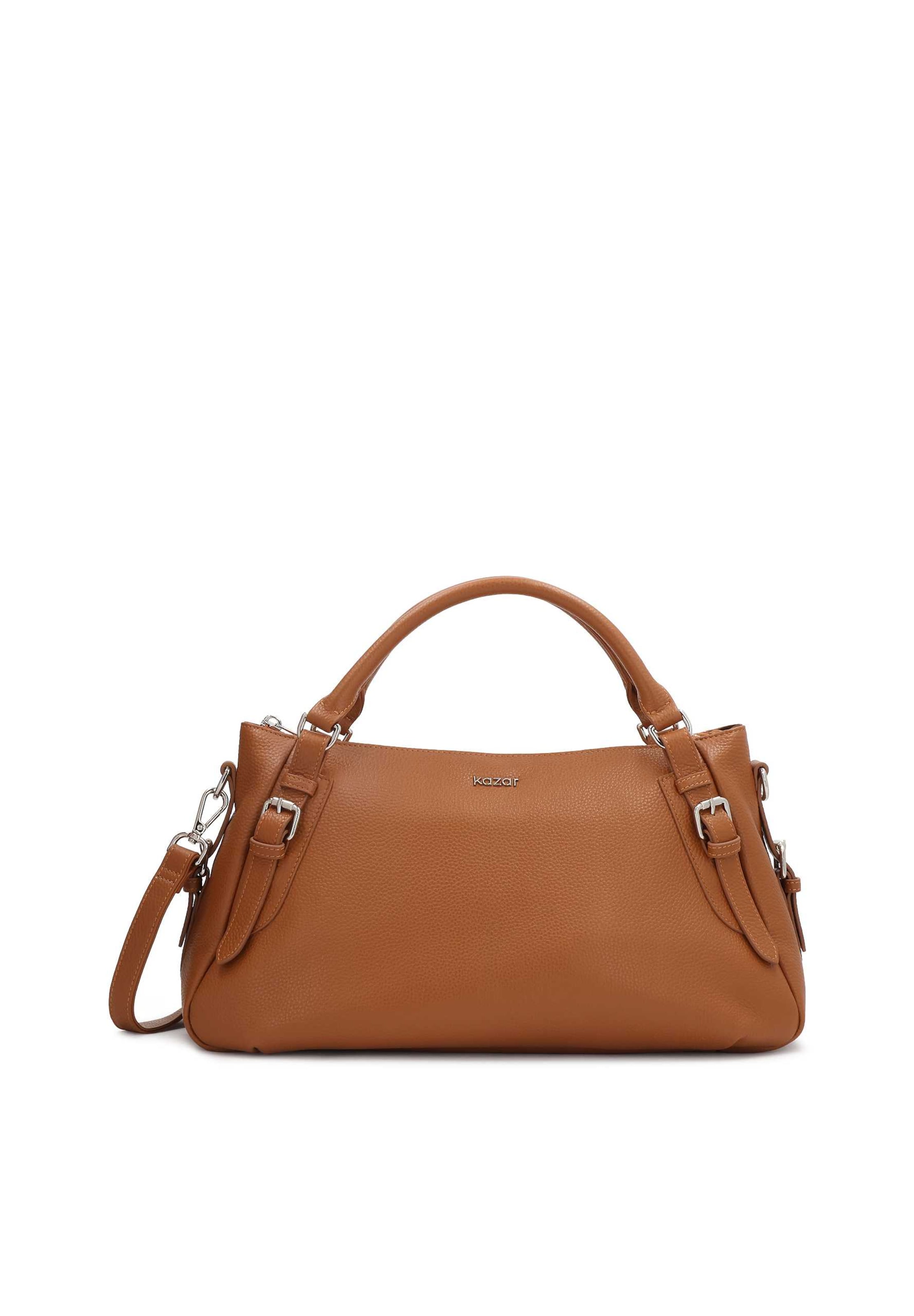 Kazar Τσάντα χειρός σε καφέ: μπροστά
