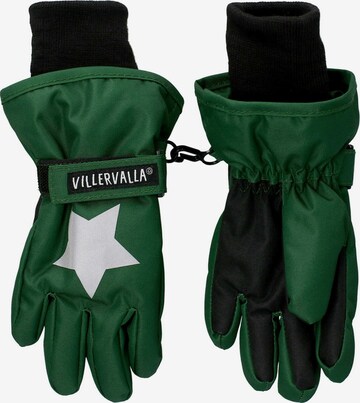 Villervalla Gloves in Green: front