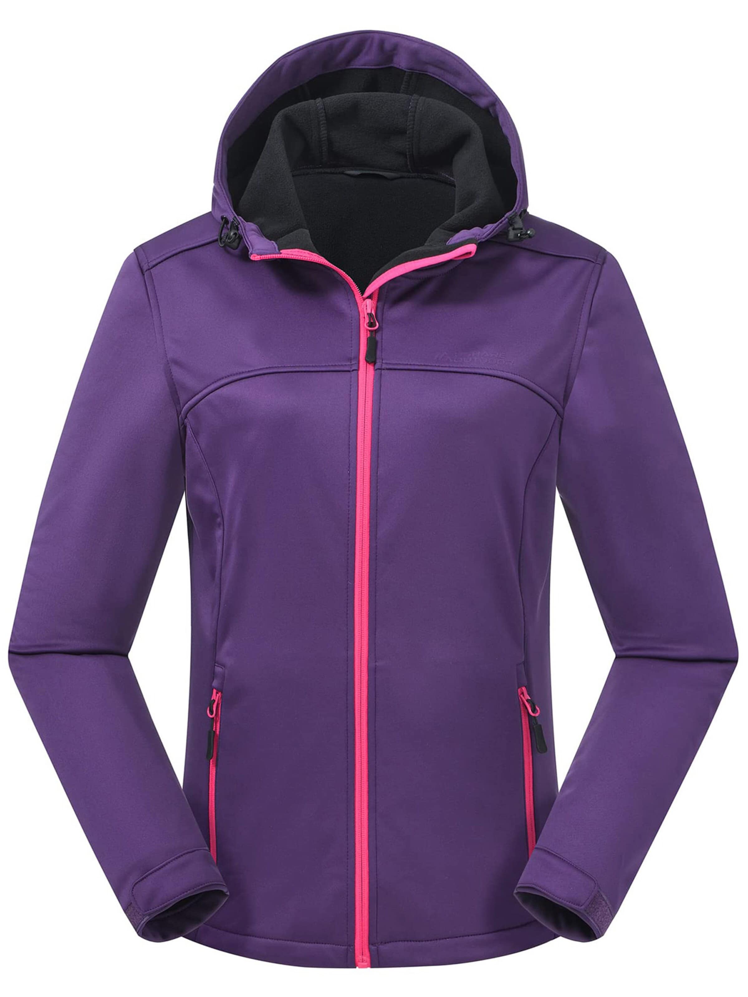 ATLASLAVA Outdoor Jacket 'Outdoor Jacket' in Purple: front
