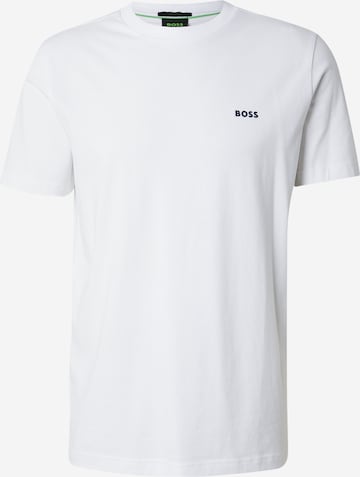 T-Shirt BOSS en blanc : devant