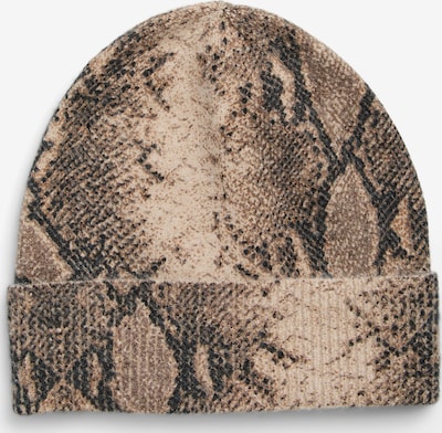 PIECES Beanie 'PCELODIE' in 55-60 in Caramel / Chocolate / Taupe / Black, Item view
