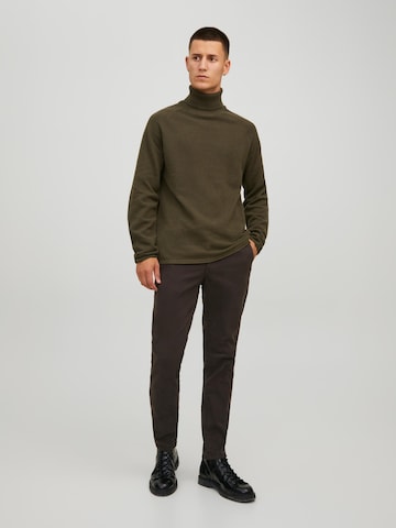 JACK & JONES Pulóver 'HILL' - zöld