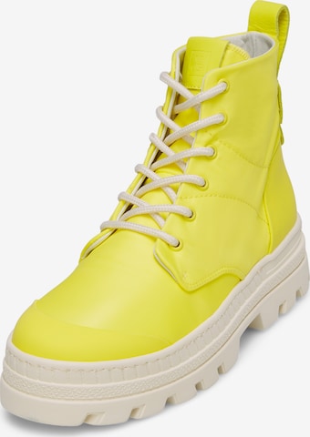 Marc O'Polo Lace-Up Ankle Boots in Yellow: front