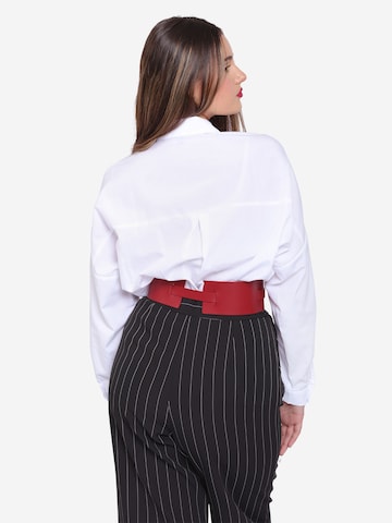Ceinture 'Athea' Haute Cuir en rouge