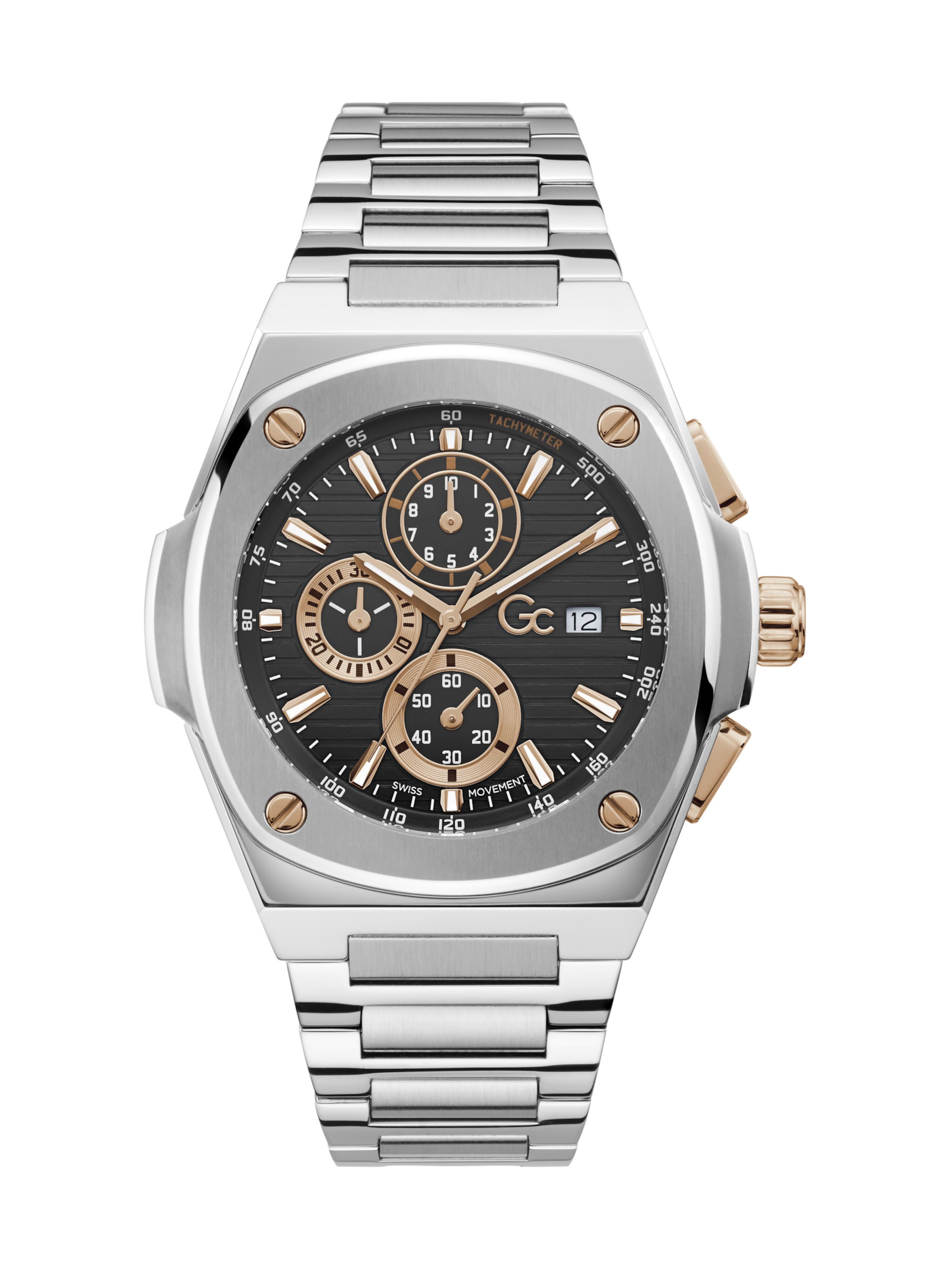 Gc Uhr in Silber: Vorderseite