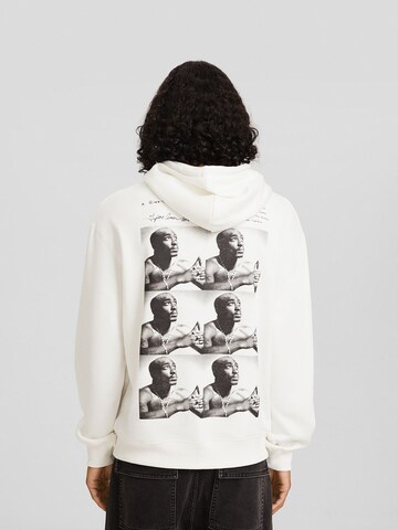 Bershka Sweatshirt i hvid